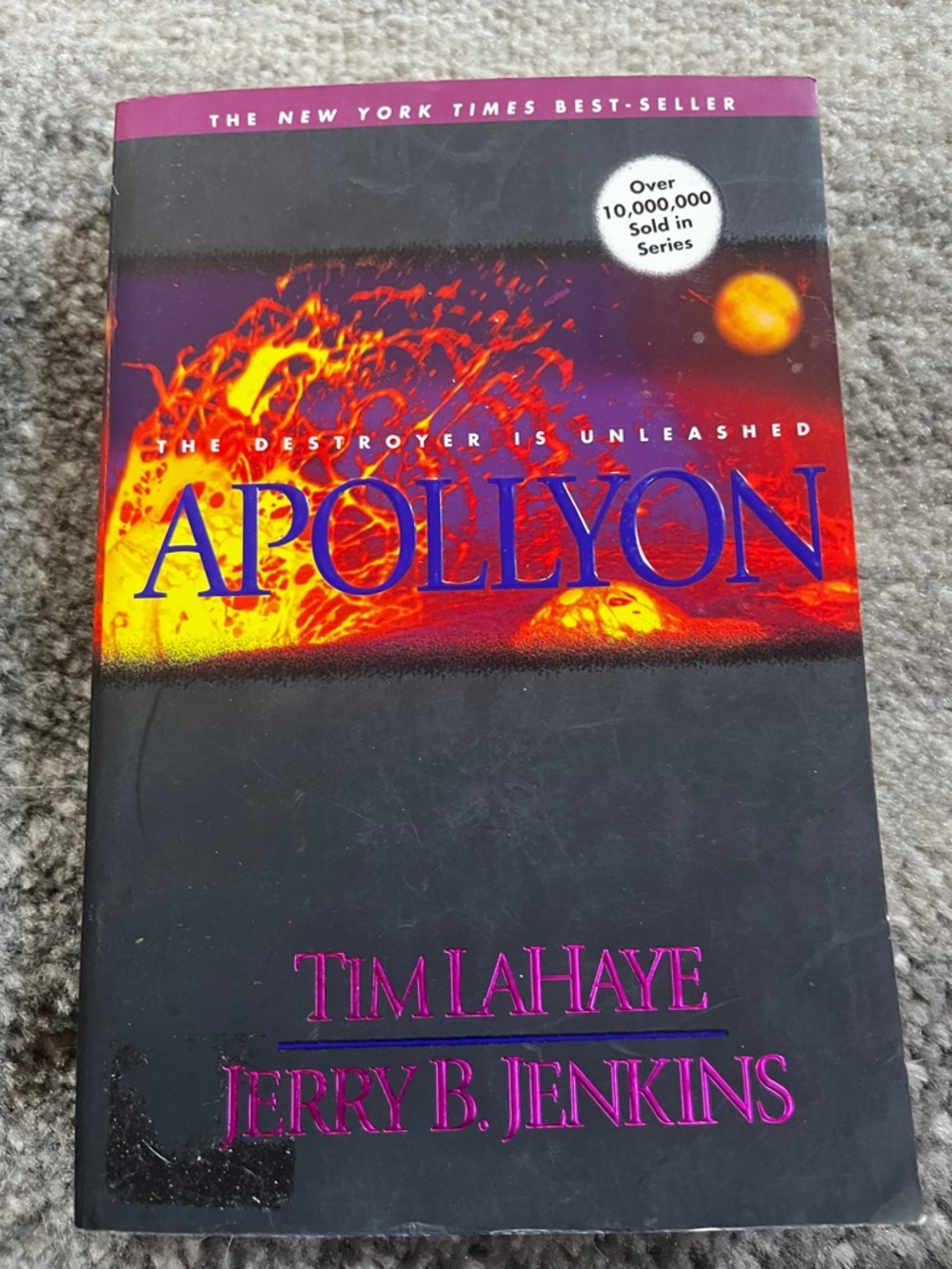 Left Behind Series Page — White Text on Paper Coffee Table Book Accent